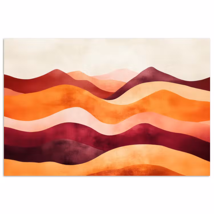 Poster - Abstract - Landschap - Golven — 1