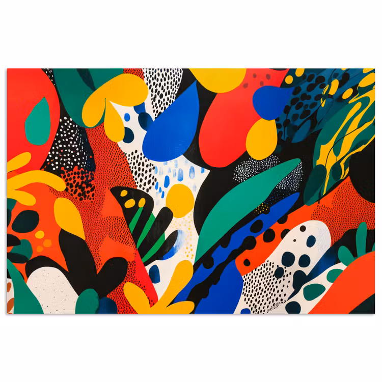 Poster - Abstract - Planten - Vormen - Kleurrijk — 1