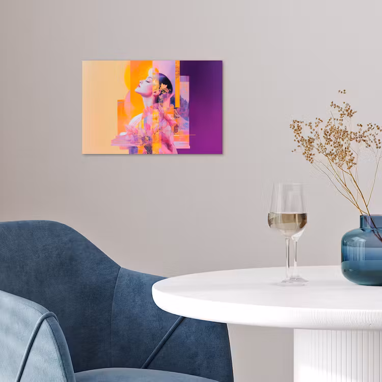 Poster - Abstract - Portret - Vrouw - Kleurrijk — 4