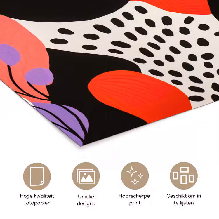 Poster - Abstract - Vormen - Kleuren - Stippen — 5