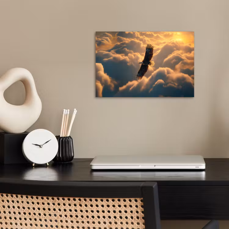 Poster - Adelaar - Wolken - Zon — 2