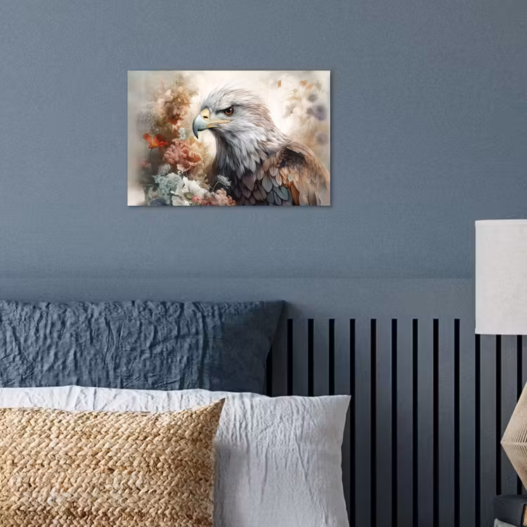 Poster - Arend - Adelaar - Vogel - Bloemen - Natuur — 3