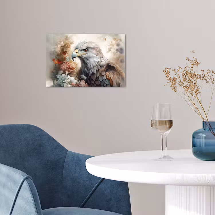 Poster - Arend - Adelaar - Vogel - Bloemen - Natuur — 4