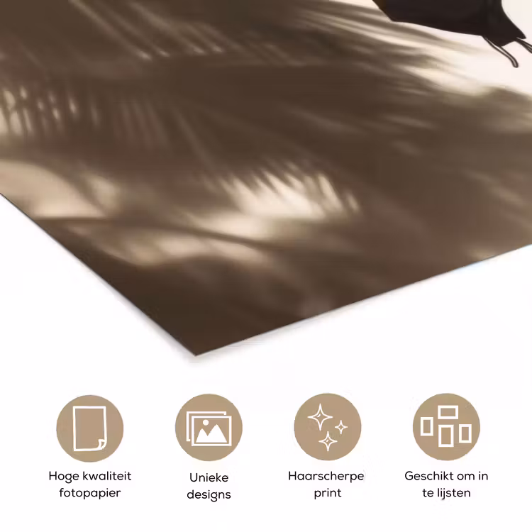 Poster - Badkleding - Palmbomen - Schaduw - Tropisch — 5