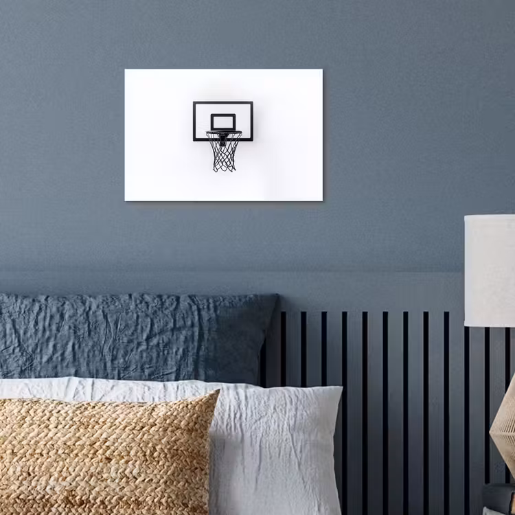 Poster - Basketbalbord - Minimalistisch - Zwart — 3