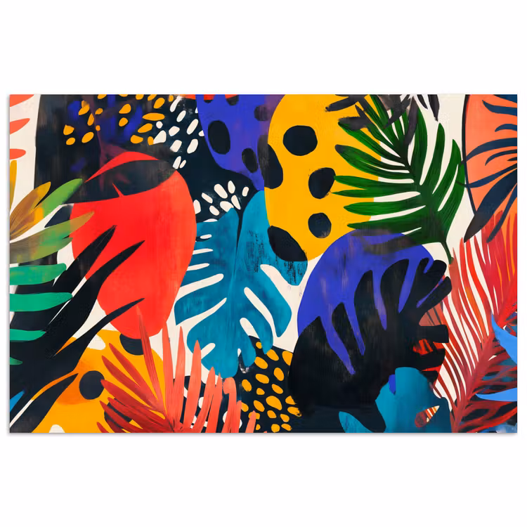 Poster - Bladeren - Vormen - Abstract - Kleurrijk — 1