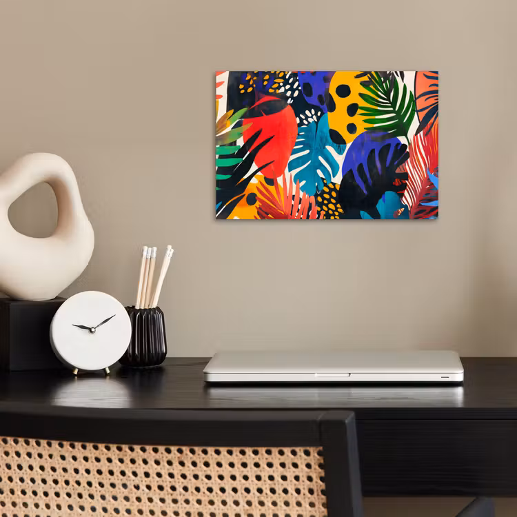 Poster - Bladeren - Vormen - Abstract - Kleurrijk — 2