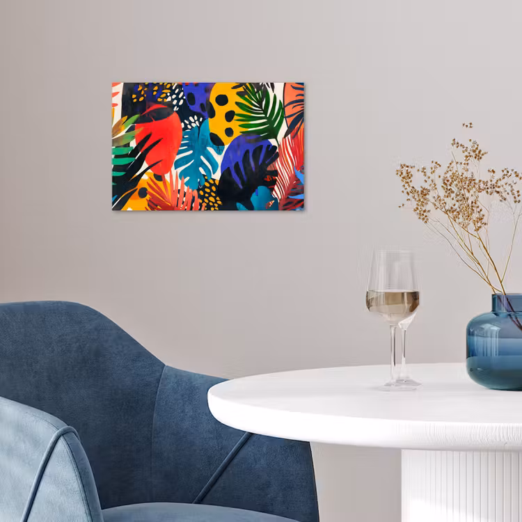 Poster - Bladeren - Vormen - Abstract - Kleurrijk — 4