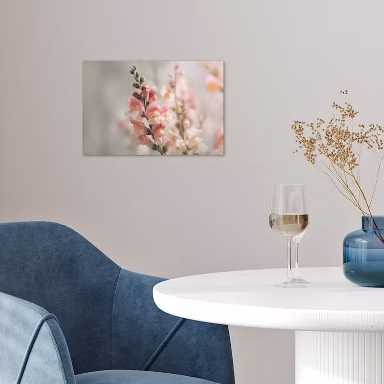 Poster - Bloem - Leeuwenbek - Roze - Stengel — 4