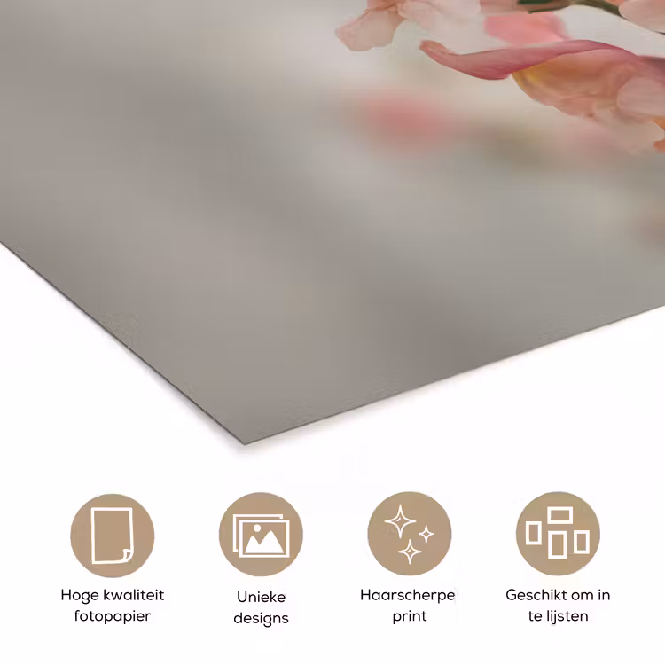 Poster - Bloem - Leeuwenbek - Roze - Stengel — 5