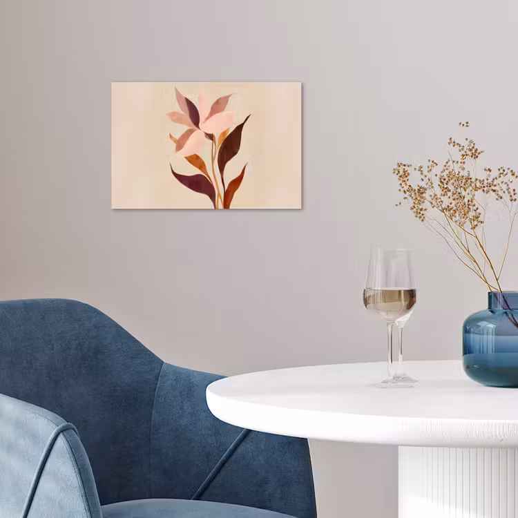 Poster - Bloemen - Blaadjes - Minimalistisch - Roze — 4