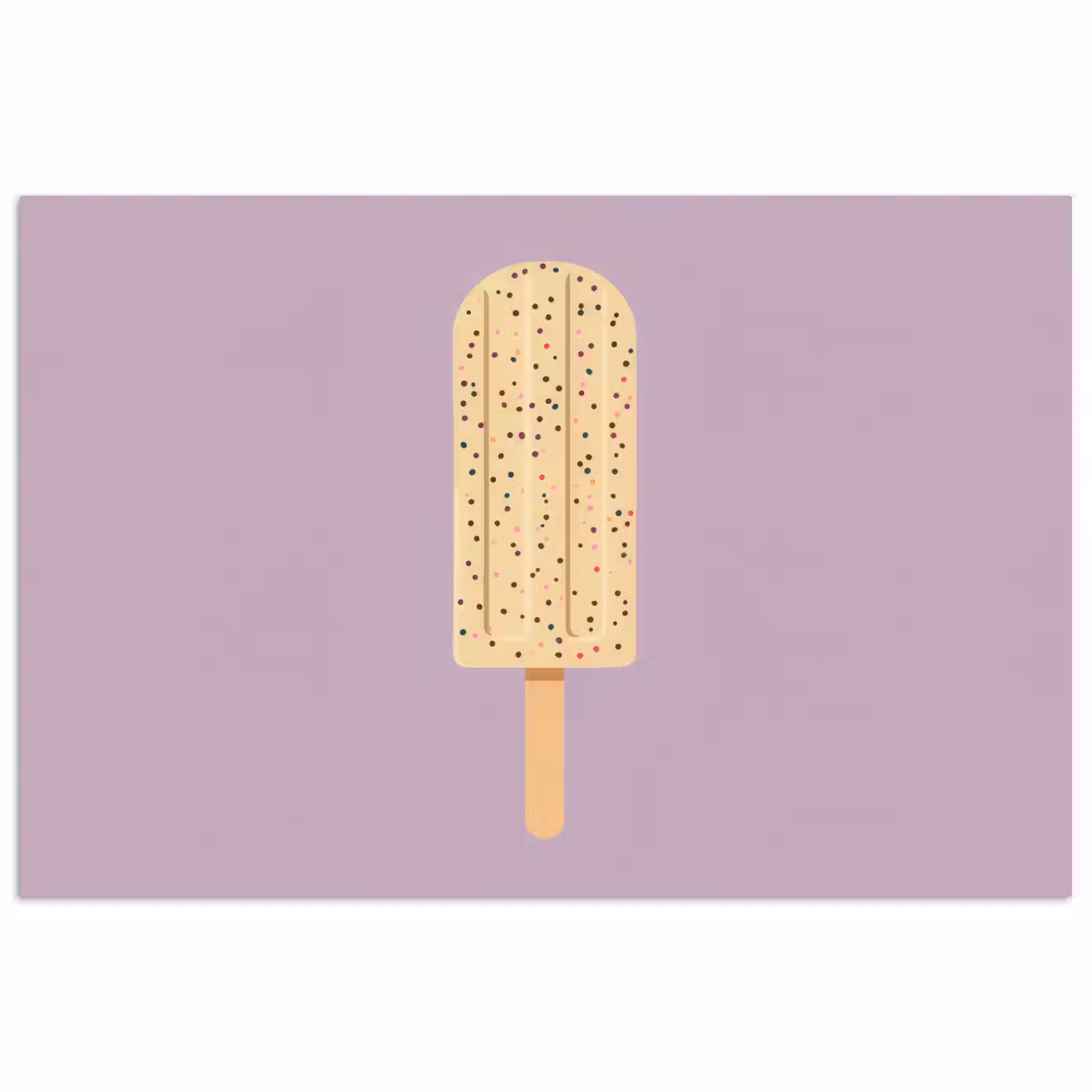 Poster - Beige - Ijsje - Spikkels — 1