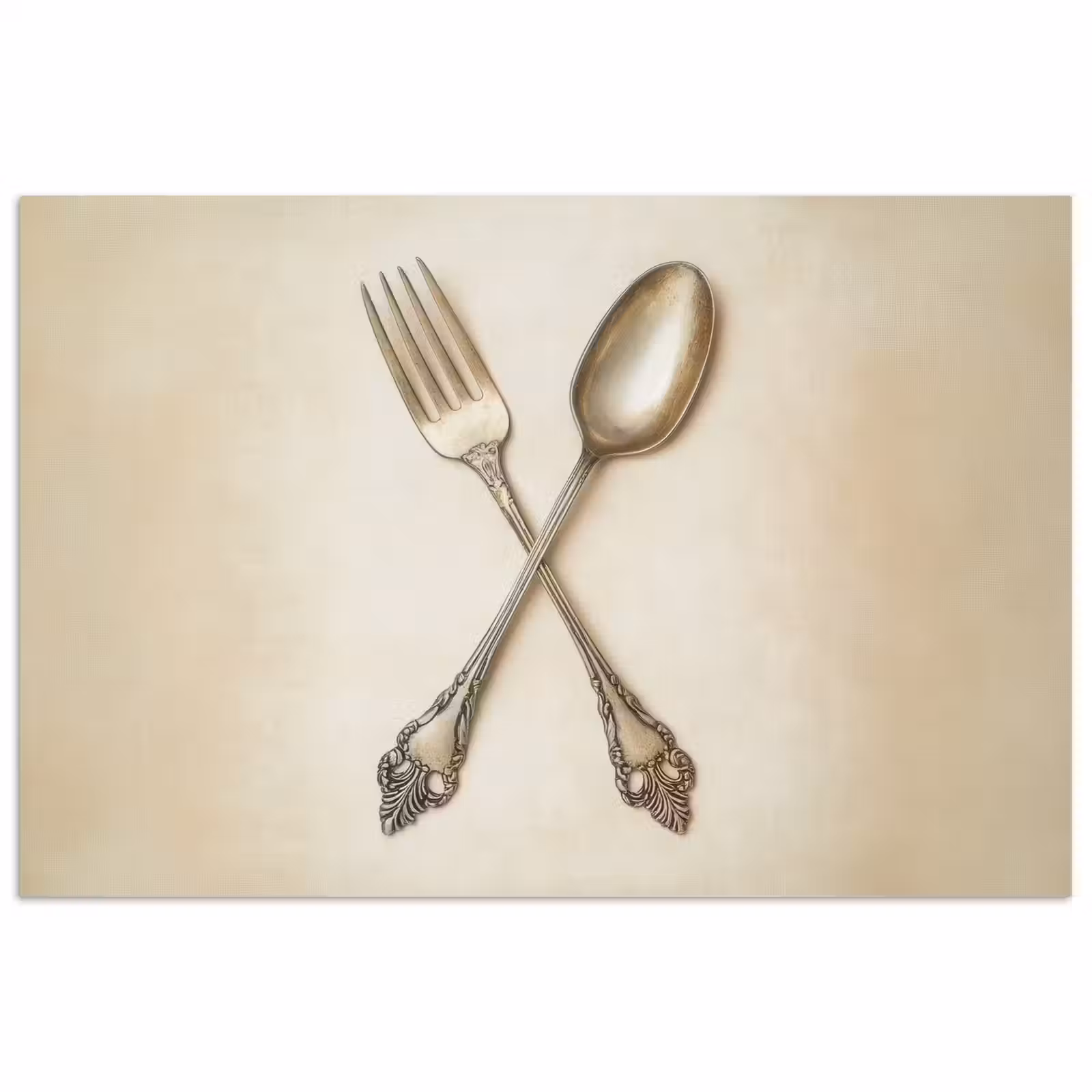 Poster - Beige - Vintage - Bestek — 1
