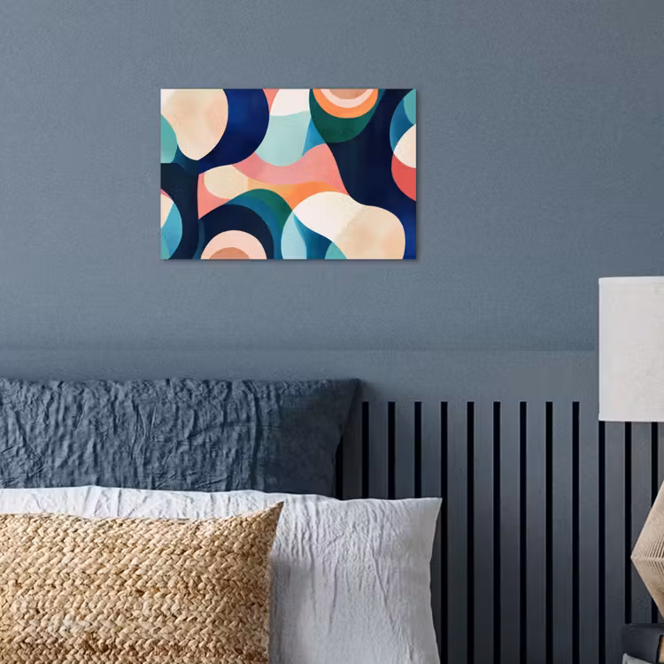 Poster - Abstract - Blauw - Roze — 3