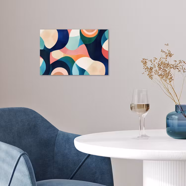 Poster - Abstract - Blauw - Roze — 4