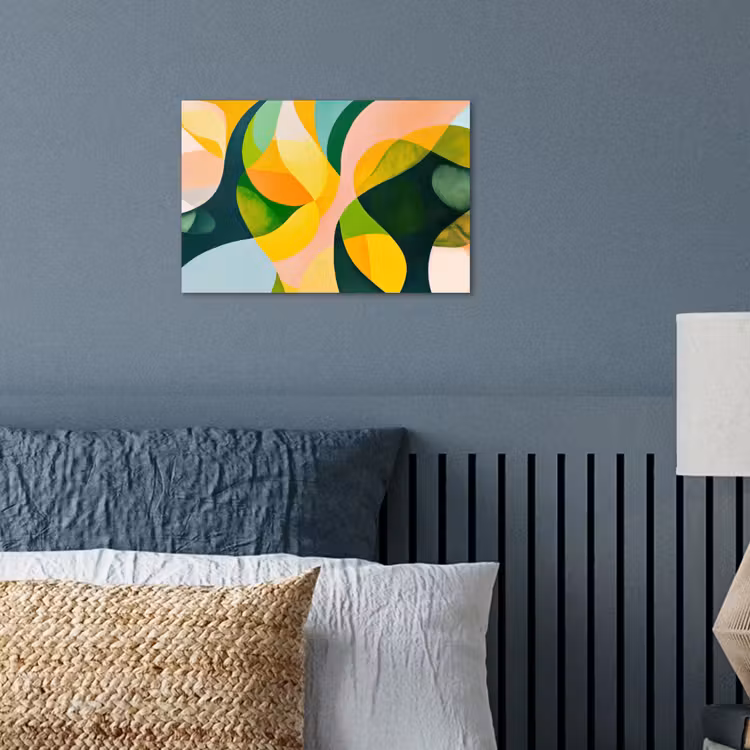 Poster - Abstract - Geel - Roze - Groen — 3
