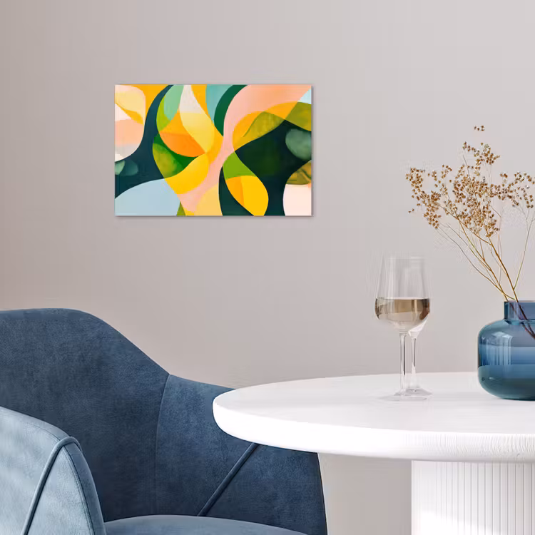 Poster - Abstract - Geel - Roze - Groen — 4