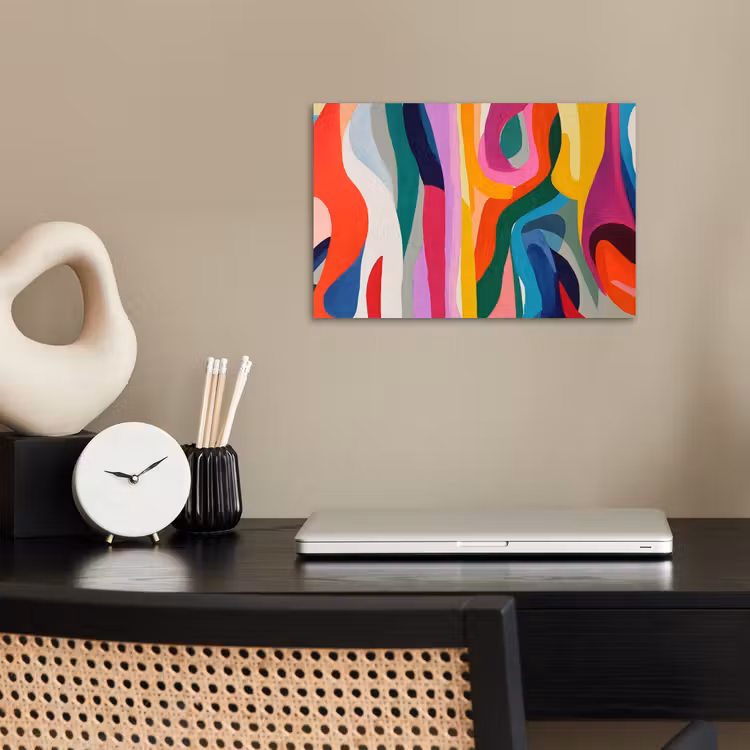 Poster - Abstract - Kleurrijk - Golven - Lijnen — 2