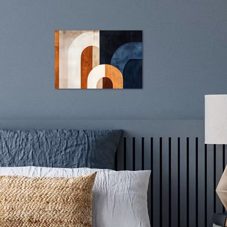Poster - Abstract - Vormen - Donkerblauw — 3