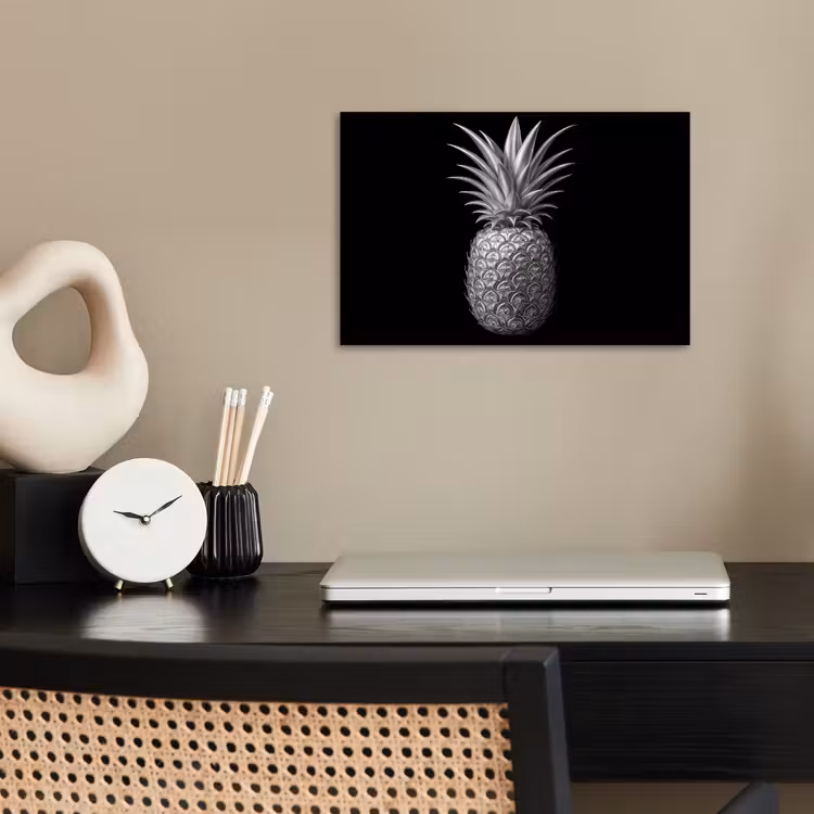 Poster - Ananas - Gedetailleerd - Bladeren — 2