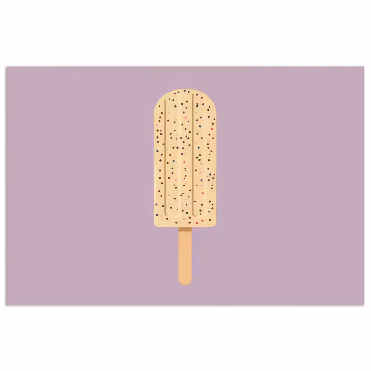 Poster - Beige - Ijsje - Spikkels — 1