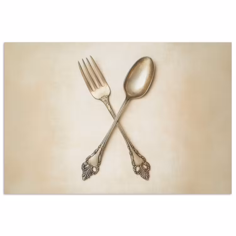 Poster - Beige - Vintage - Bestek — 1