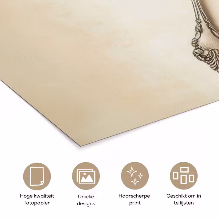 Poster - Beige - Vintage - Bestek — 5