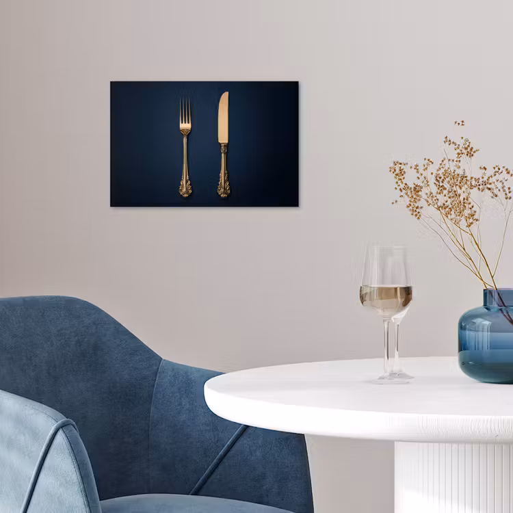 Poster - Bestek - Donkerblauw - Goud — 4