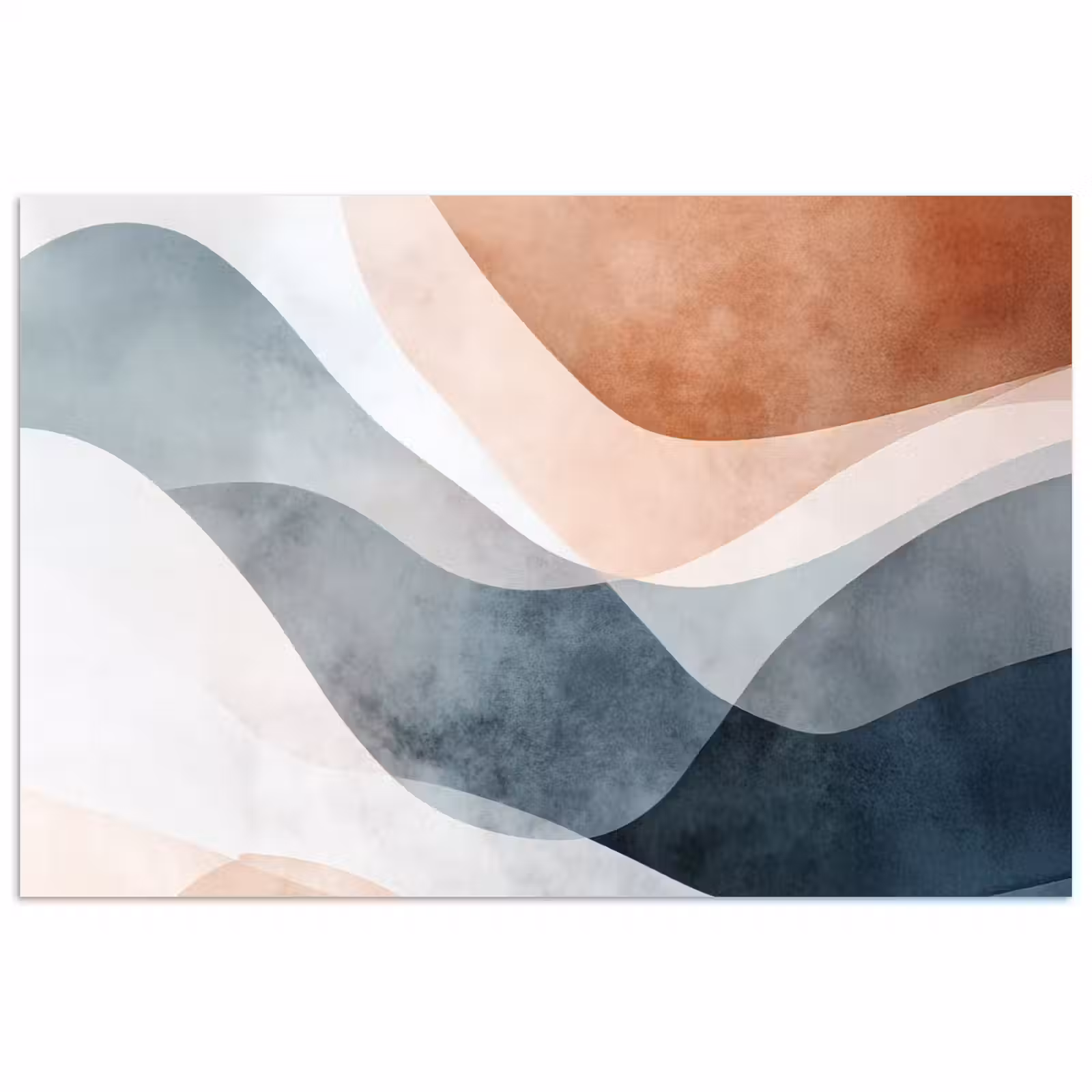 Poster - Abstract - Golven - Blauw — 1