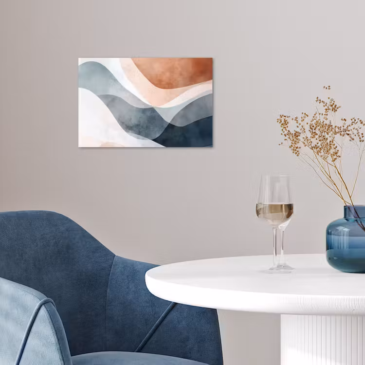 Poster - Abstract - Golven - Blauw — 4
