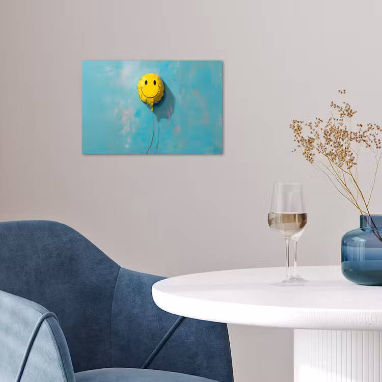 Poster - Ballon - Geel - Smiley — 4