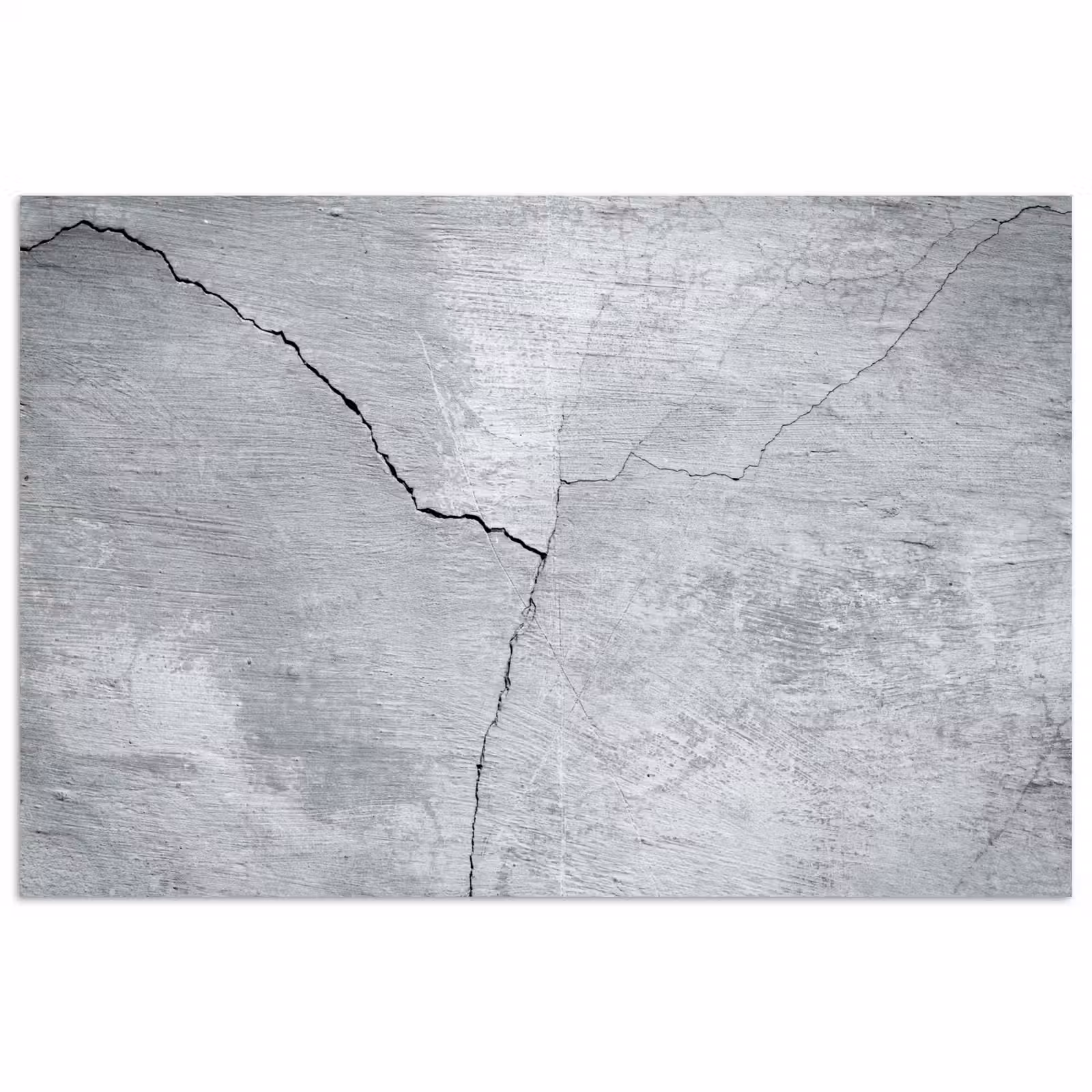 Poster - Beton - Scheur - Grijs — 1