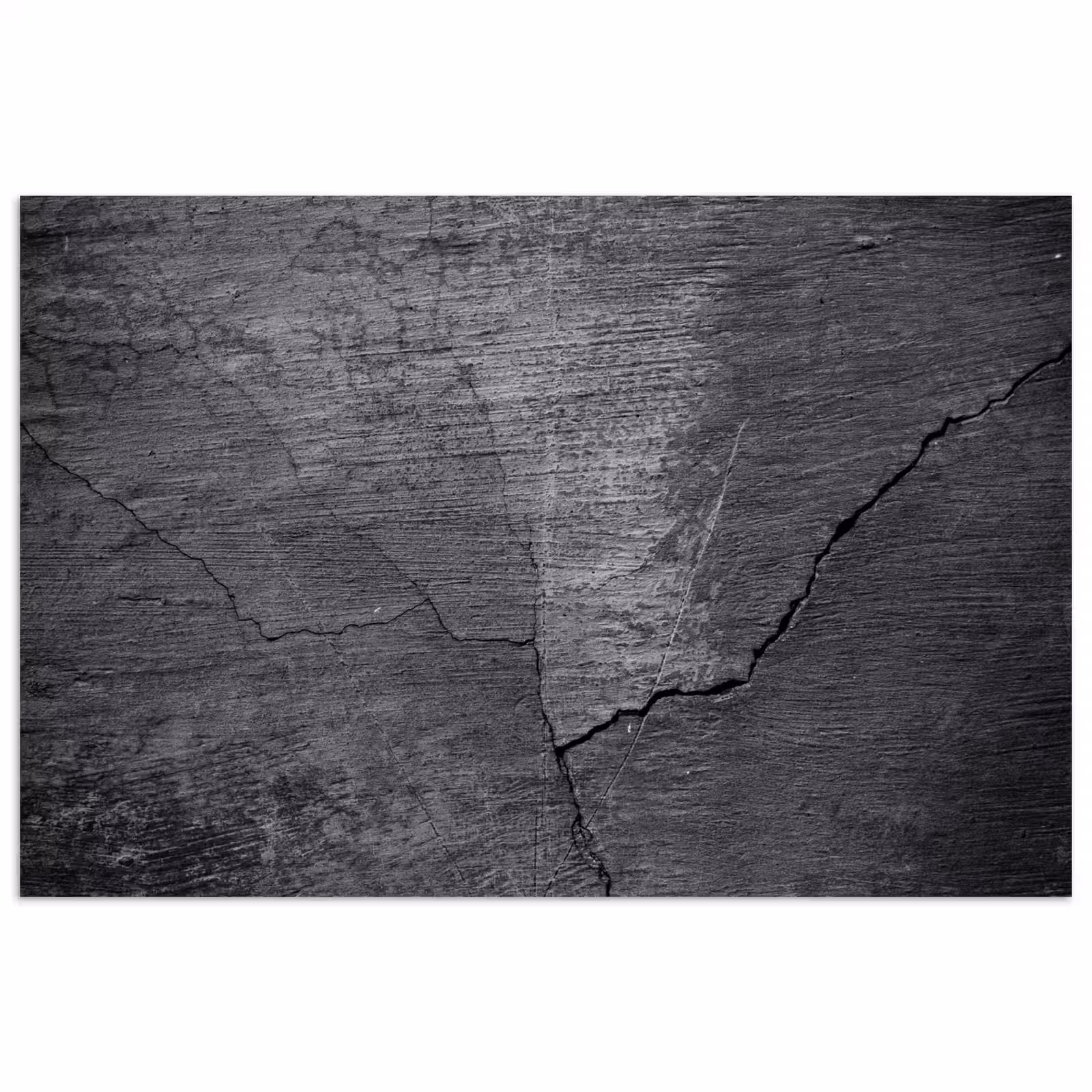 Poster - Beton - Zwart - Scheur — 1