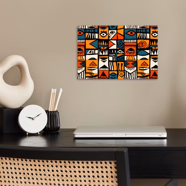 Poster - Abstract - Gezichten - Mozaïek — 2