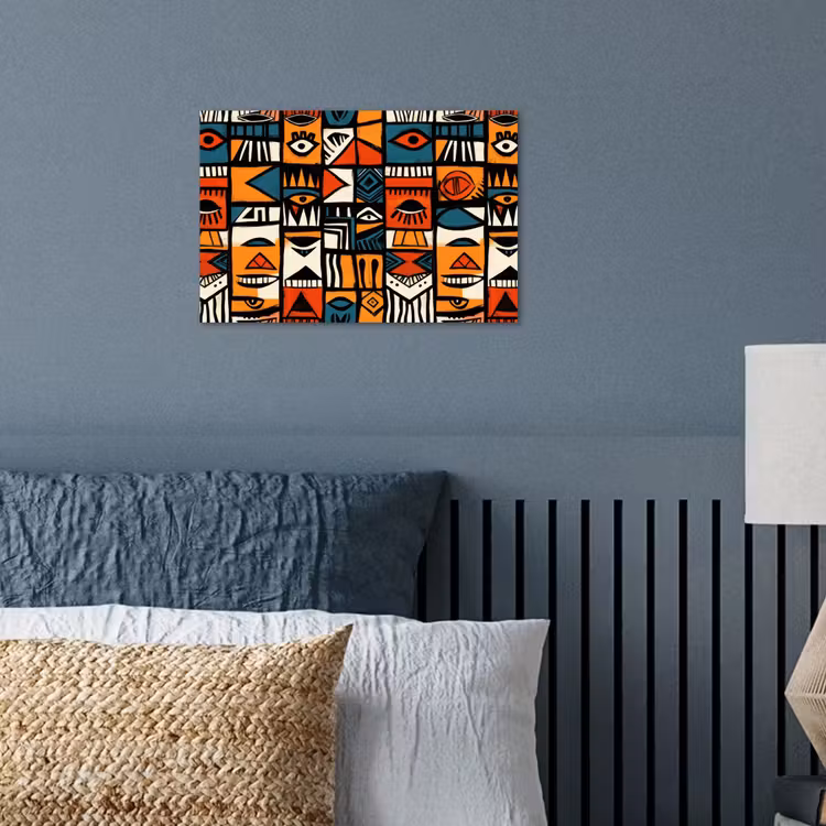 Poster - Abstract - Gezichten - Mozaïek — 3