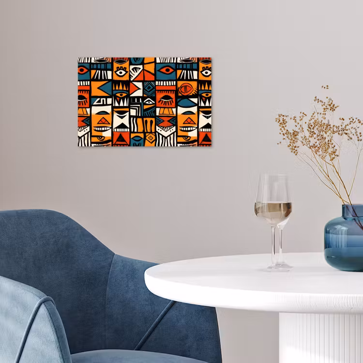Poster - Abstract - Gezichten - Mozaïek — 4