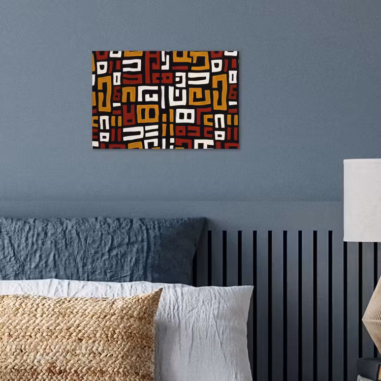 Poster - Abstract - Patroon - Rood — 3