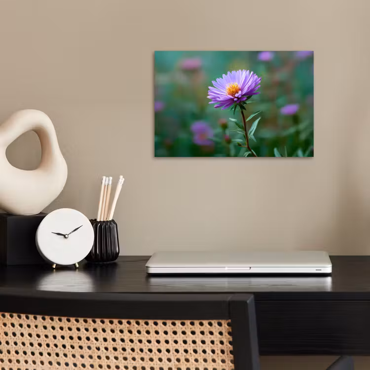 Poster - Aster - Paars - Bloem - Blaadjes — 2