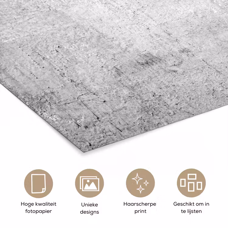 Poster - Beton - Grijs - Patroon - Vintage - Industrieel — 5