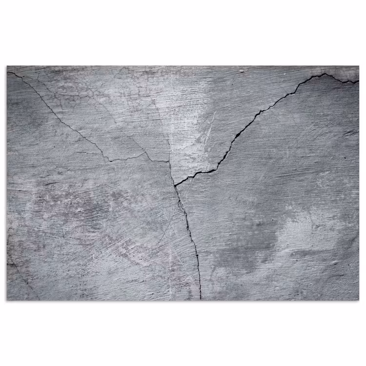 Poster - Beton - Grijs - Scheur — 1