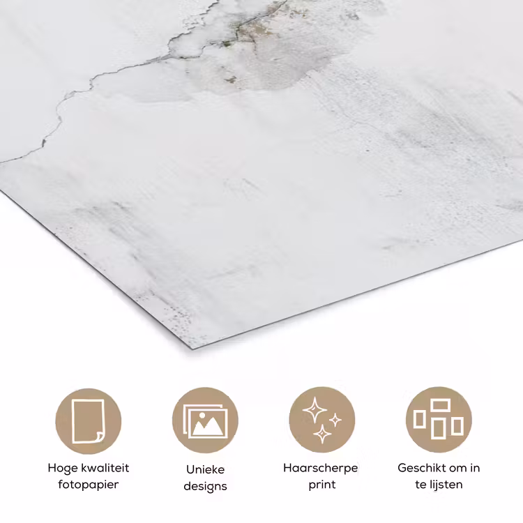 Poster - Beton - Grijs - Wit — 5