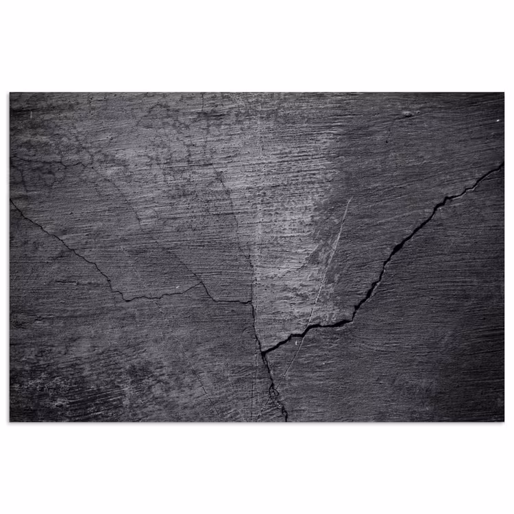 Poster - Beton - Zwart - Scheur — 1