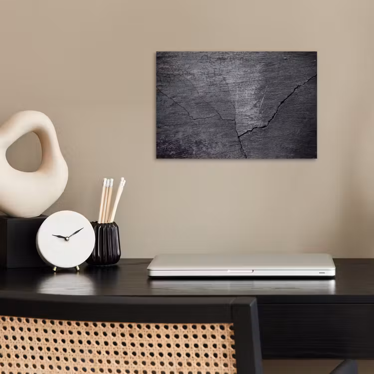 Poster - Beton - Zwart - Scheur — 2