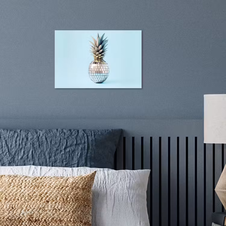 Poster - Blauw - Ananas - Disco - Discobal — 3