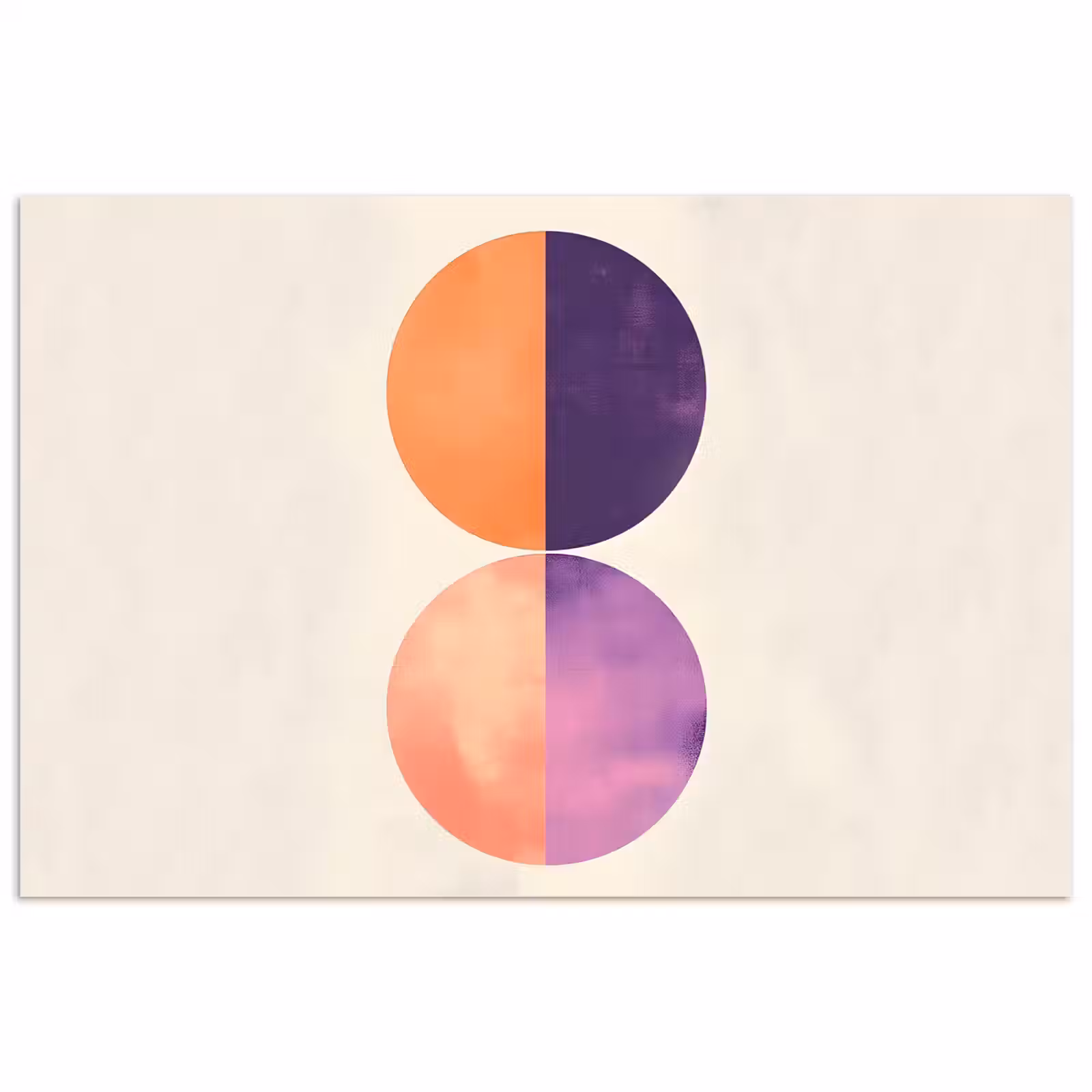 Poster - Abstract - Cirkels - Paars — 1