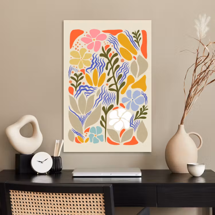 Poster - Abstract - Bloemen - Bladeren — 2