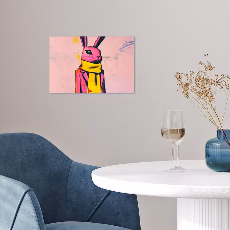 Poster - Abstract - Konijn - Sjaal - Geel — 4