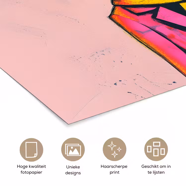 Poster - Abstract - Konijn - Sjaal - Geel — 5
