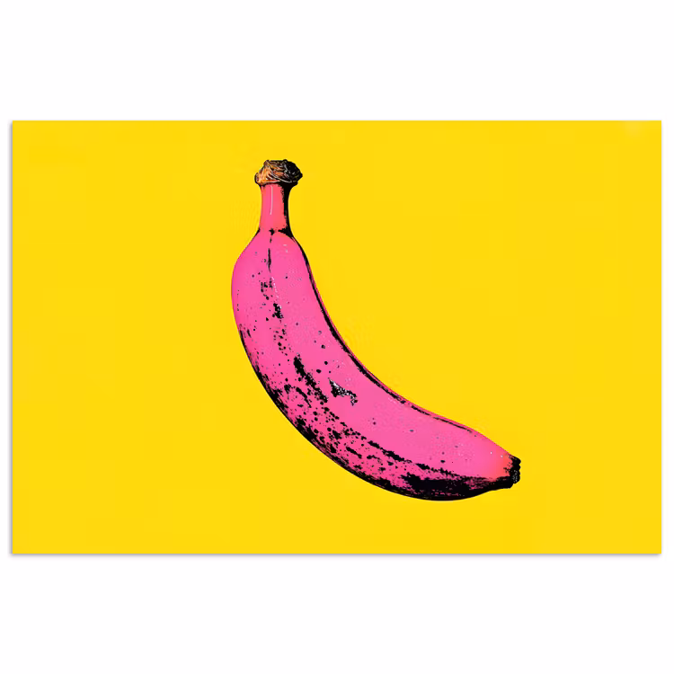 Poster - Banaan - Grafisch - Geel — 1