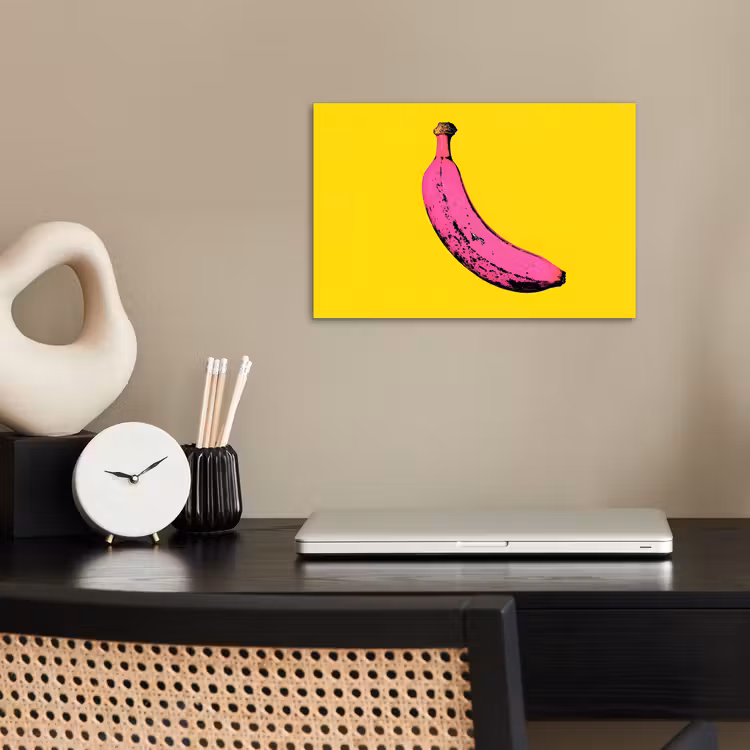 Poster - Banaan - Grafisch - Geel — 2